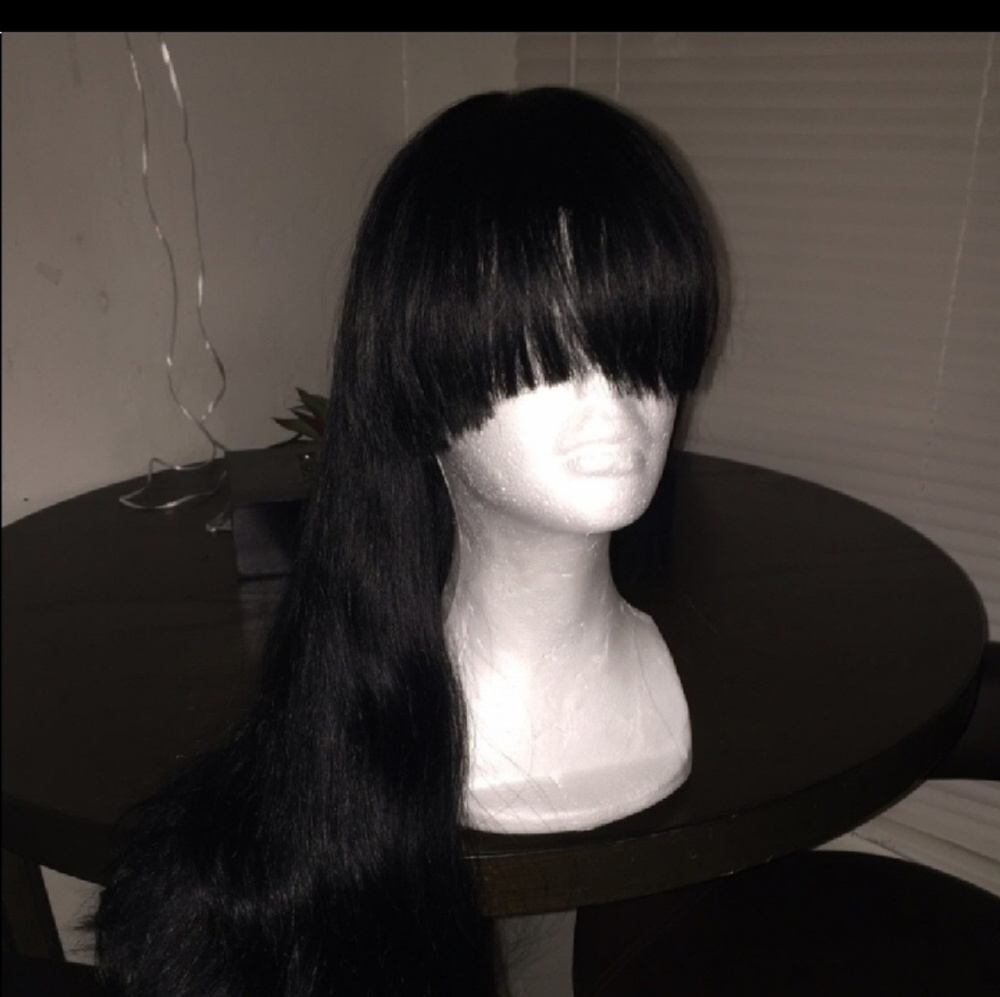 18 inch 100 human hair wig.